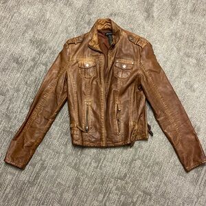 Women’s Faux Leather Moro Jacket